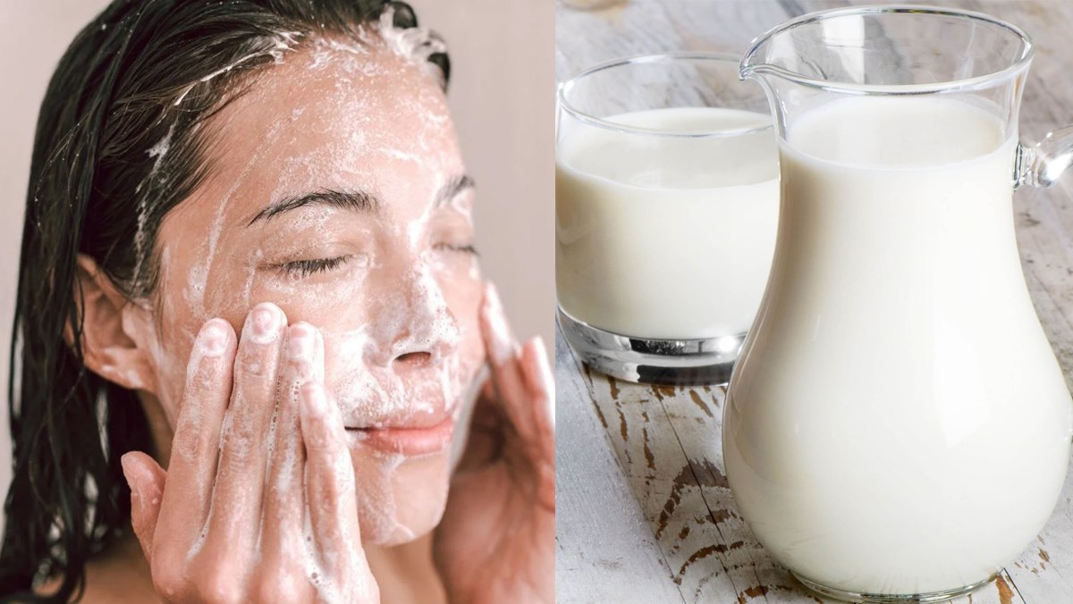 Chăm sóc da mặt sau sinh bằng sữa tươi không đường